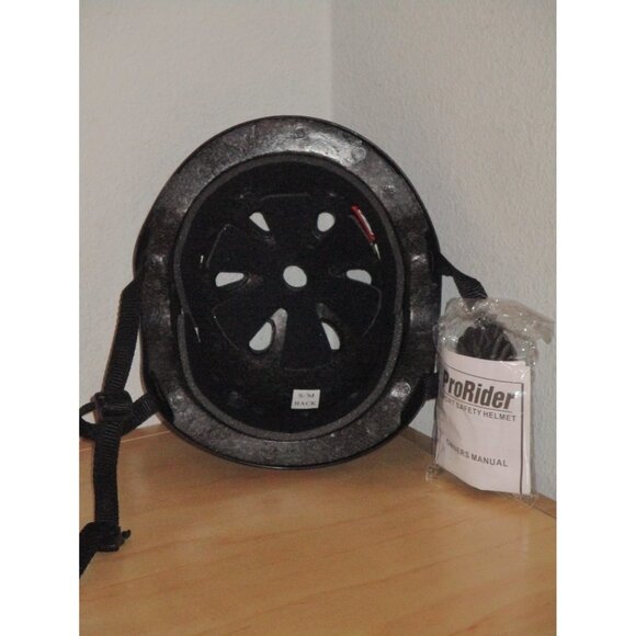 ProRider Black Bicycle Helmet (S/M) 21.5"- 22.5" 6-11 Years Bike Skateboard New - Picture 2 of 2